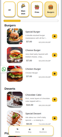 YellowPOS restaurant CRM system example in Lebanon